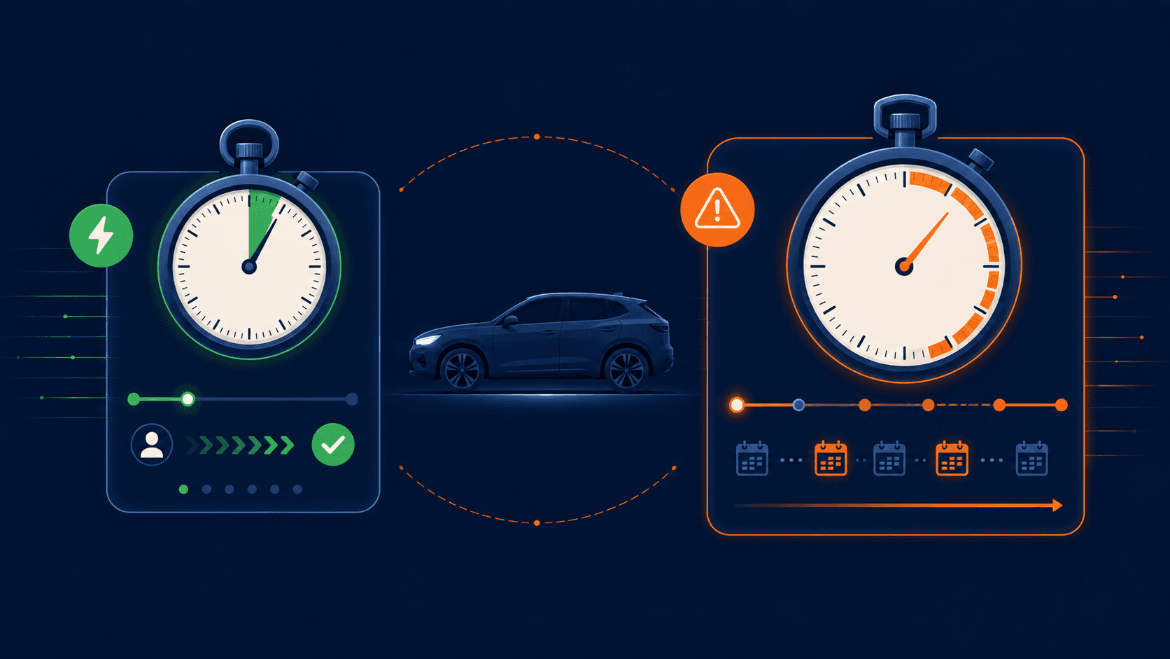 Two studies measuring different windows: first-response speed versus full-cycle lead handling
