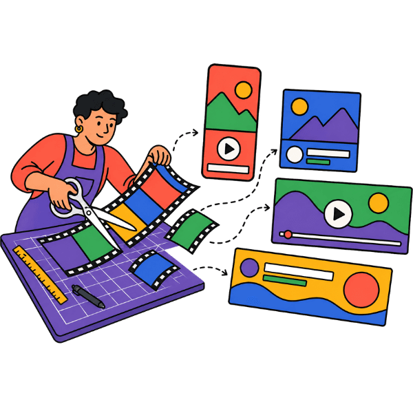 Illustration: video or graphic design not appealing